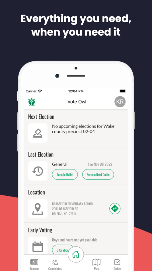 #5. Vote Owl (iOS) By: UARExperiences, Inc.