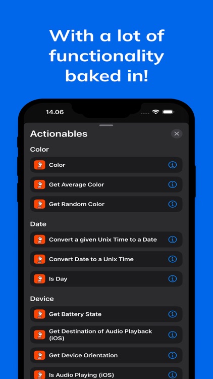 Actionables