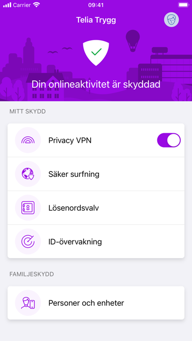 Telia Trygg Screenshot