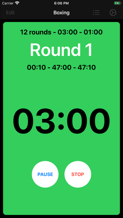 Screenshot #1 pour Gymborg Boxing Timer