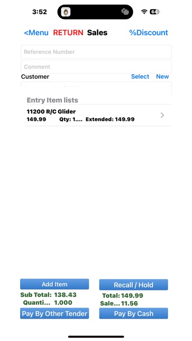 RMH iPOS Screenshot