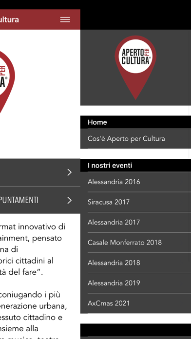 Aperto per Cultura Screenshot