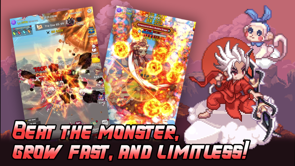 #1. Monkey King Idle : AFK RPG (iOS) โดย: Superlink Ltd.