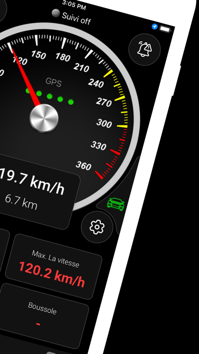 Screenshot #2 pour Compteur de vitesse GPS intell