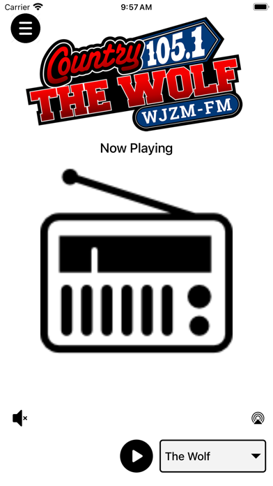 Country 105.1 The Wolf-WJZM Screenshot