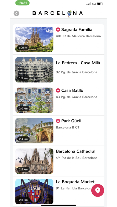 Barcelona Wanderlust: Tour Map Screenshot