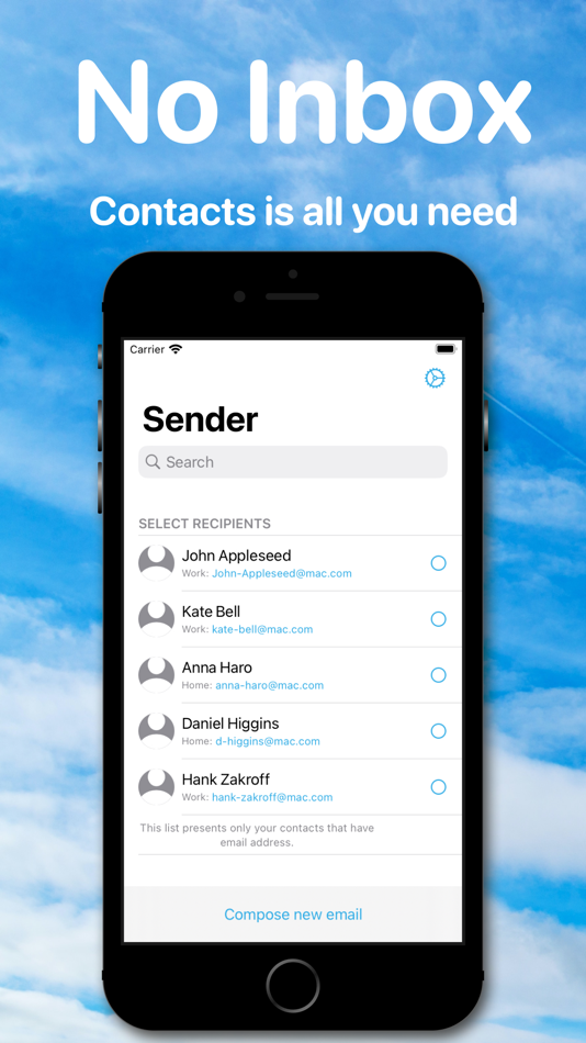 #1. Sender: send-only email (iOS) 由: Serhii Pryimachuk