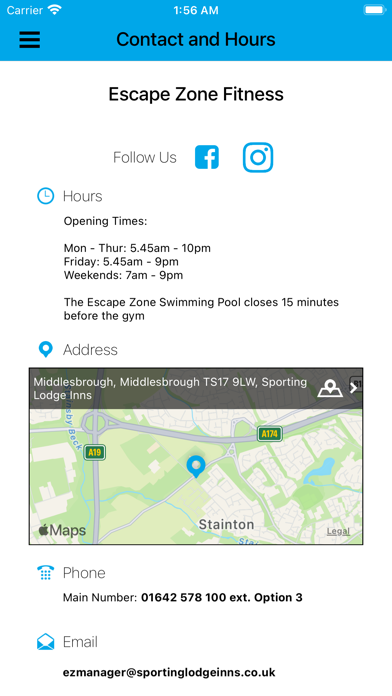 Escape Zone Fitness Screenshot