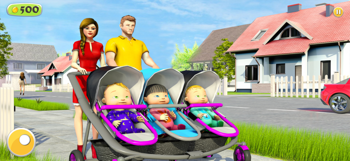 Triplet Baby Mother Simulator