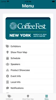 coffee fest new york iphone screenshot 2