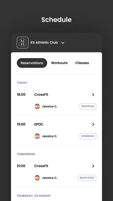 KS Athletic Club Screenshot