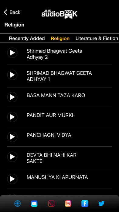 JUS Audiobook & Radio Screenshot
