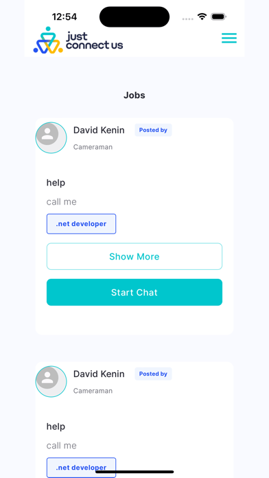 JustConnectUs Screenshot