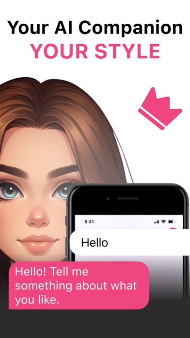 AI Friend Chatbot App Girl Screenshot