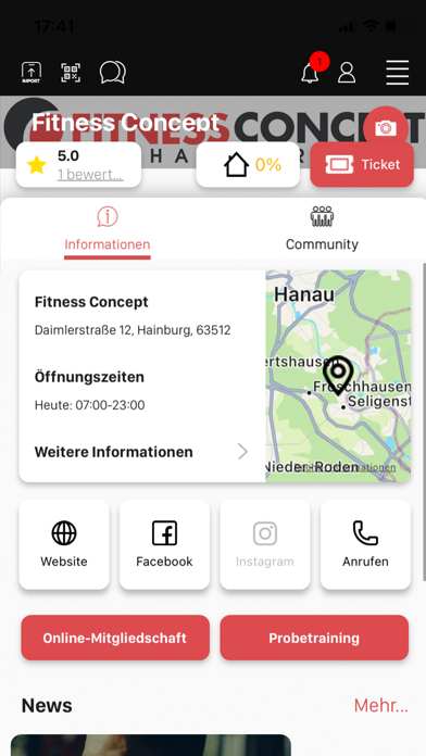 Fitness Concept Screenshot