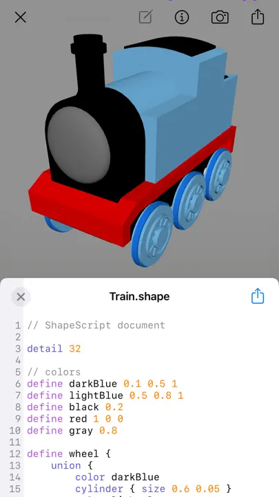 ShapeScript Mobile iPhone-skjermbilde 1