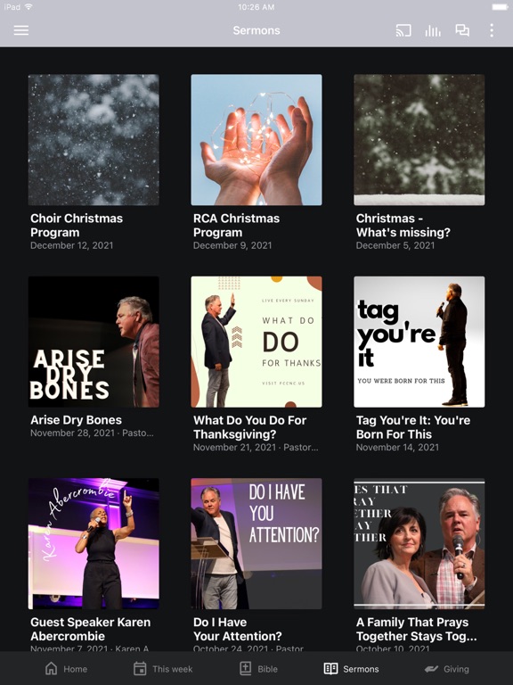 Fayetteville Community Church iPad screenshot 2 - Education app
