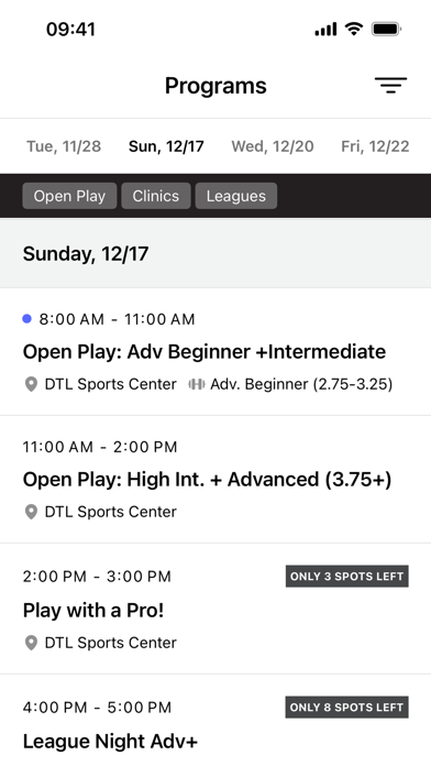 Down the Line Sports Center Screenshot