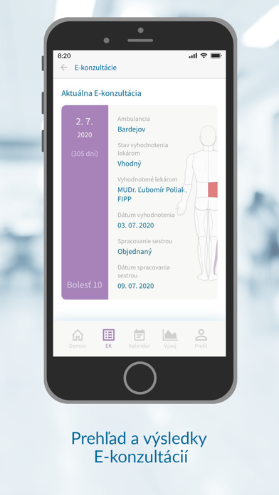 EuroPainClinics Screenshot