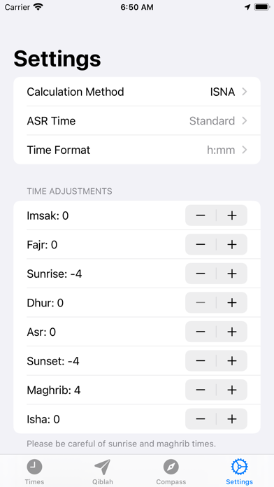 Prayer Times 2.0 Screenshot
