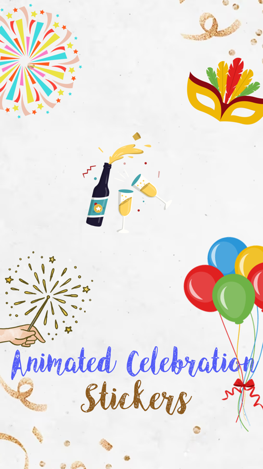Animated Celebration Stickers - 1.2 - (iOS)
