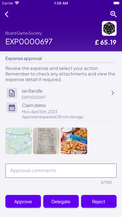 Student Expenses Screenshot