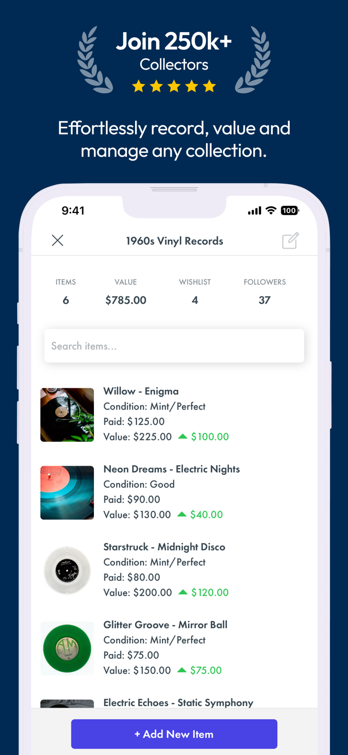 Folio Collectibles Tracker
