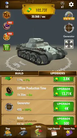 Game screenshot Idle Panzer War of Tanks WW2 mod apk