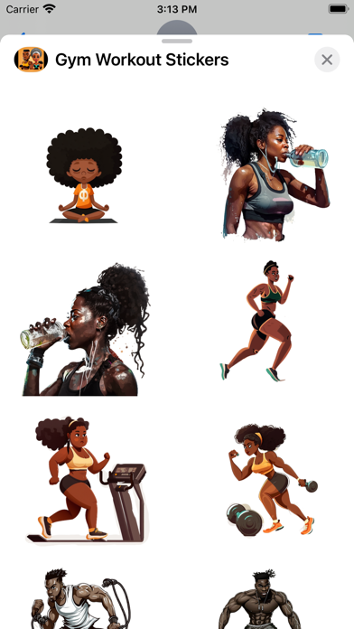 Gym Workout Stickers Screenshot