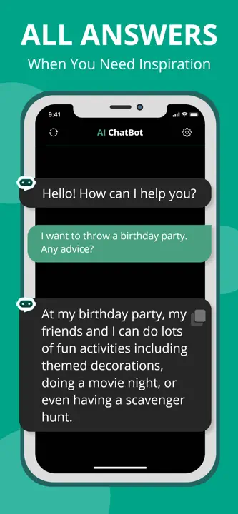 AI Chatbot: Screenshot 1 von 4
