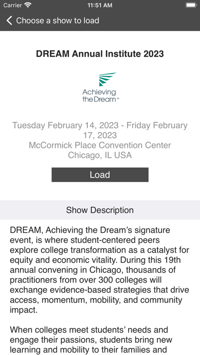 DREAM Annual Conference Screenshot