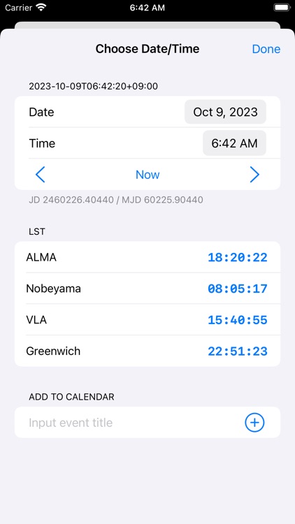 LSTclock: sidereal time clock screenshot-5