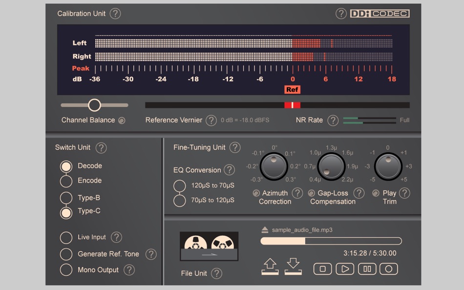 #1. DDi Codec — for Dolby B/C NR (macOS) 由: Chen Wang