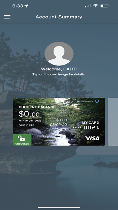 DartBankCard Screenshot