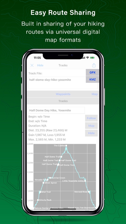 #5. Hiking Logger: Offline Maps (iOS) 由: HopIN Digitech Co., Ltd.