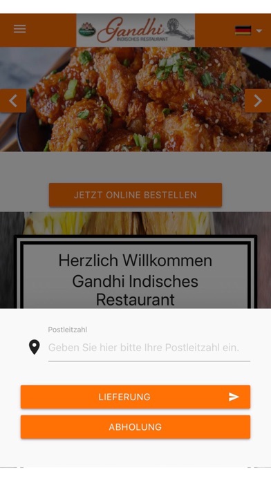 Gandhi Indisches Restaurant Screenshot