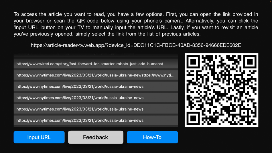 #1. Article Reader on TV (iOS) 由: Ibraheem tasneem