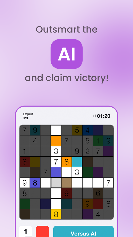 #9. Sudoku: Colors & Numbers (iOS) By: NBT (Next Big Thing)
