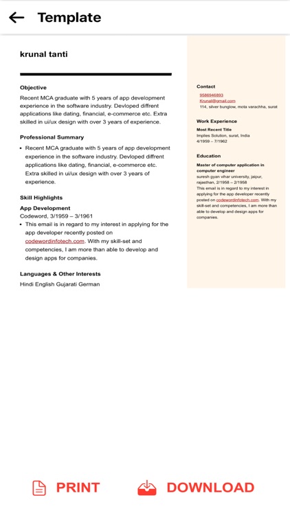 Canadian Resume Builder screenshot-6