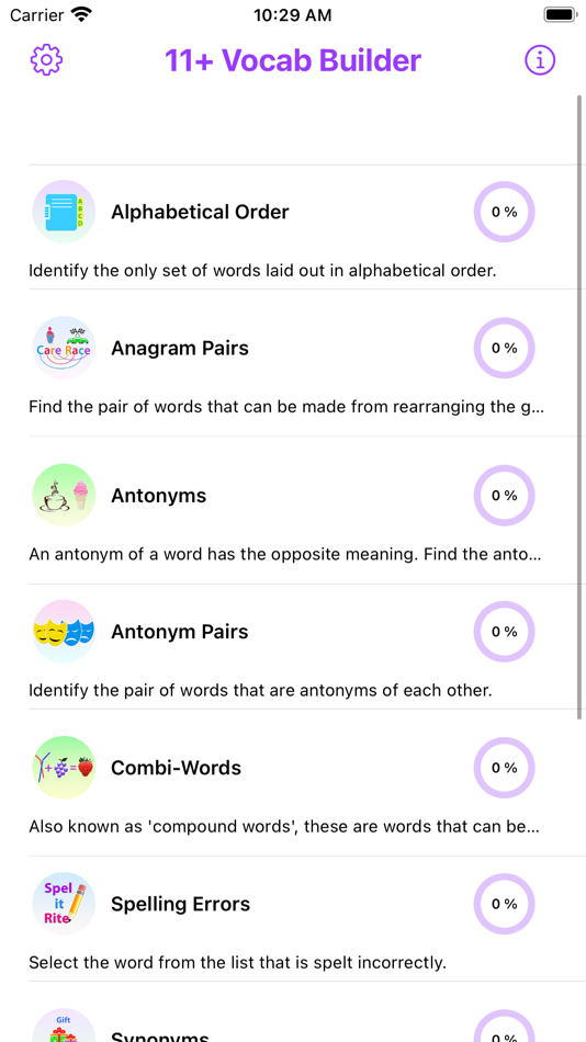 11+ Vocabulary Builder Lite - 13 - (iOS)