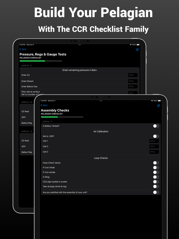 Screenshot #5 pour Pelagian CCR Checklist