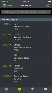 college football schedules '23 iphone screenshot 3