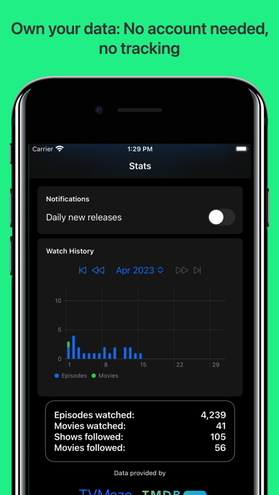 Vid Diva: TV & Movie Tracker Screenshot
