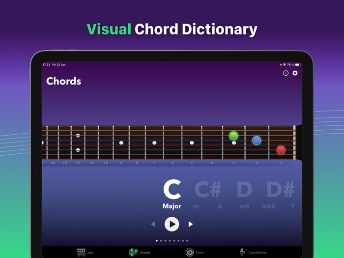 Guitar Tuner Easy tune chords