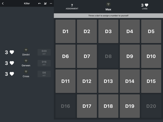 DARTS Scorebord 2024 iPad app afbeelding 5