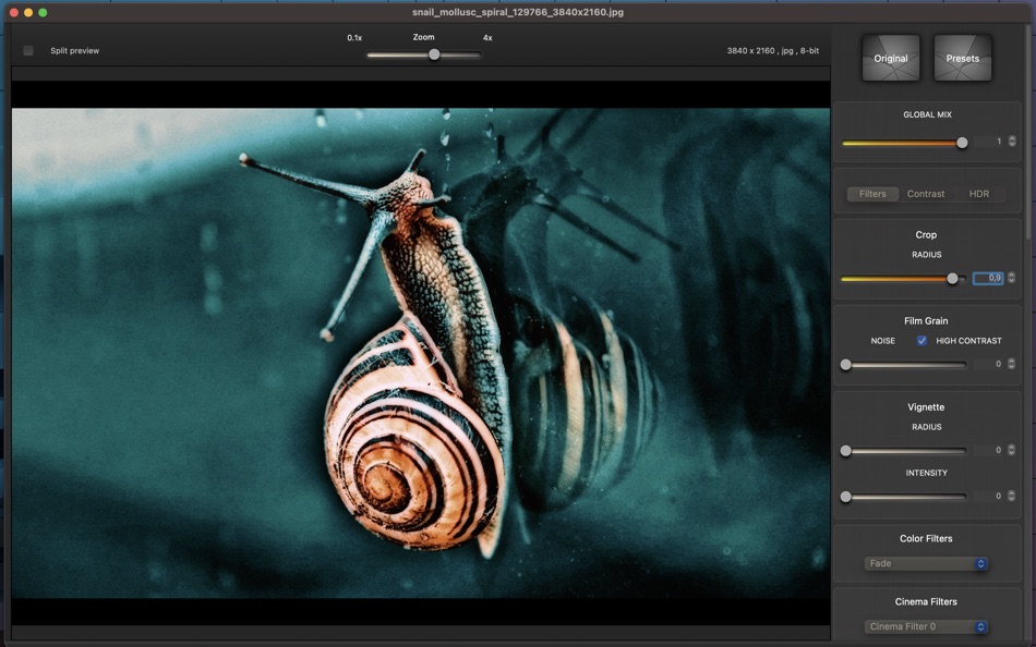 #8. Cinematic Photo Effects (macOS) Podle: Valentino Frati