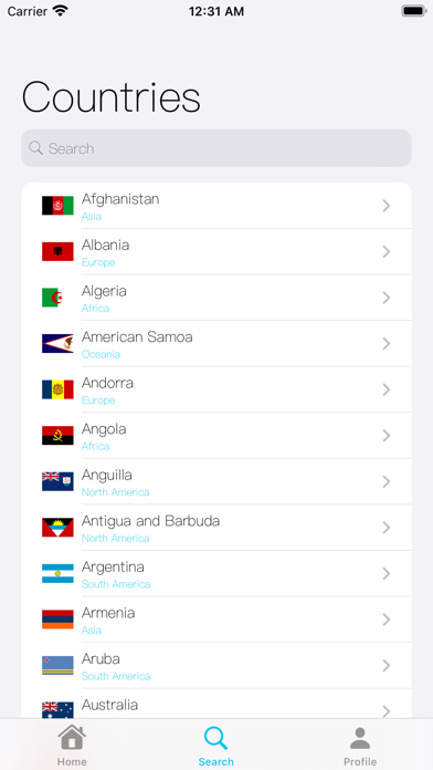 BucketList: Country Tracker Screenshot