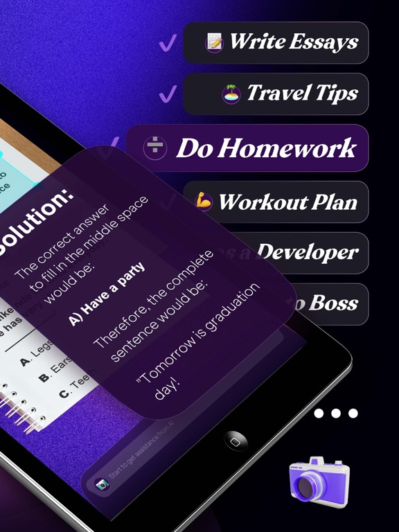 ChatJojo - AI Chat Assistant iPad screenshot 2 - Productivity app