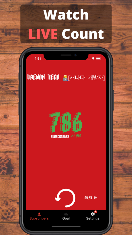 #1. YT Subs Count for YouTube (iOS) By: Dae Won Kim