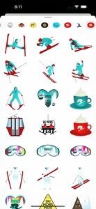 Ski Stickers screenshot #1 for iPhone